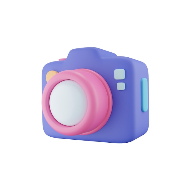フリーランス用のカメラ 3D アイコン