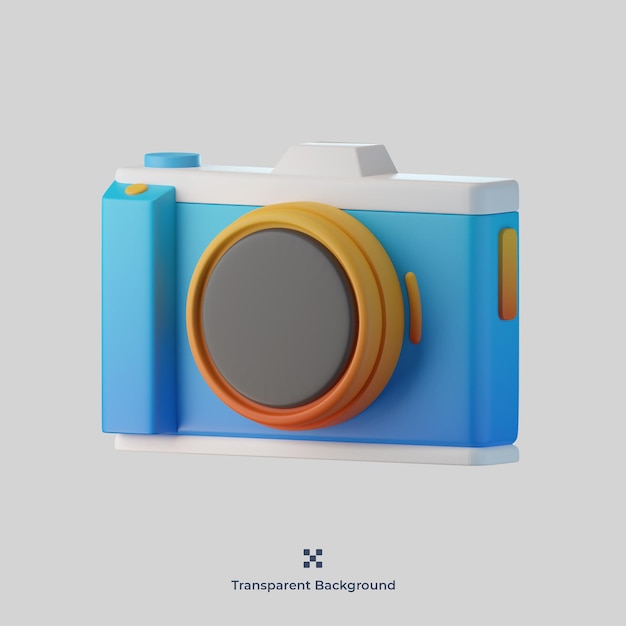 PSD camera 3d icon illustration