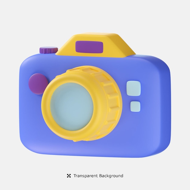 Camera 3d icon Illustration