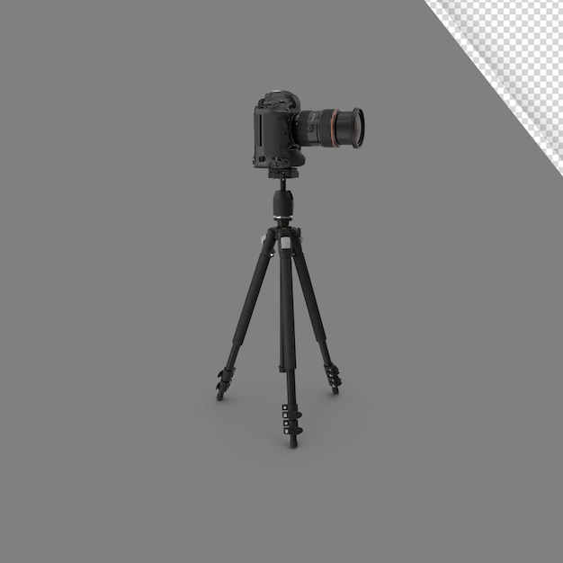 PSD illustrazione della fotocamera 3d con sfondo trasparente