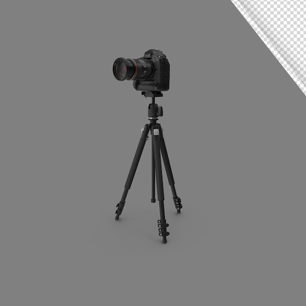 Camera 3d illustration with transparent background