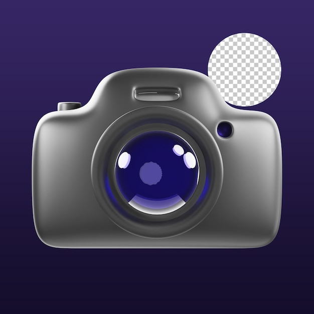 PSD camera 3d illustration