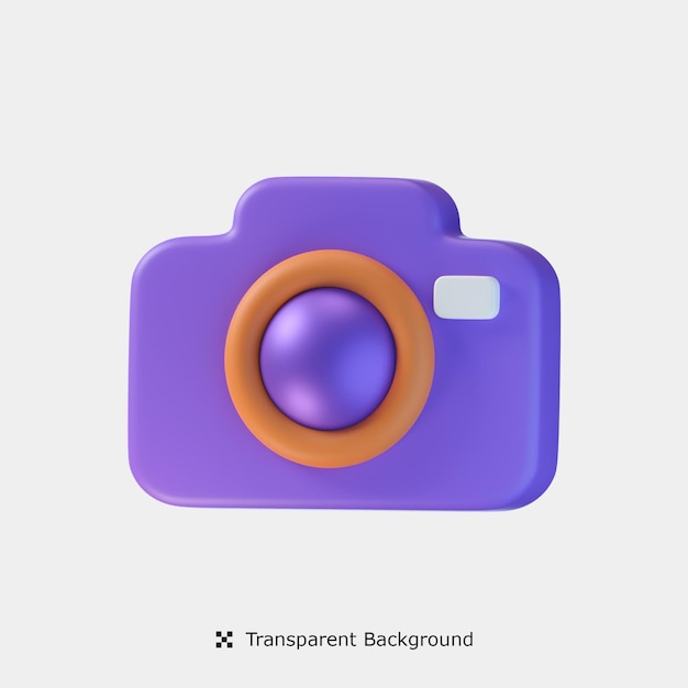 Camera 3d pictogram illustratie