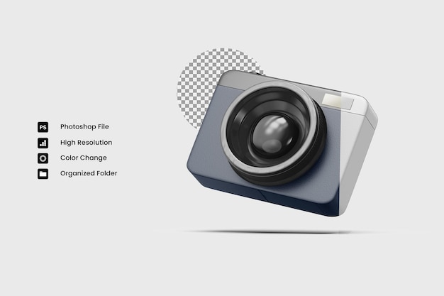 カメラ 3D PSD