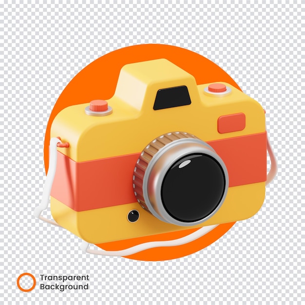 camera 3d transparent background