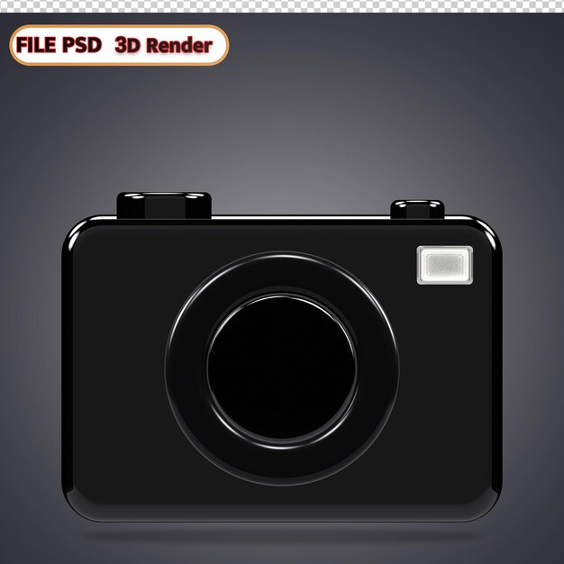 PSD camera black icon