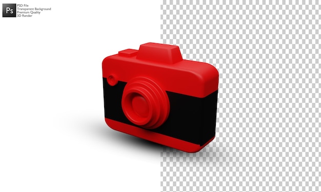 PSD camera illustration 3d design