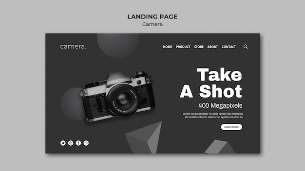 PSD camera landing page