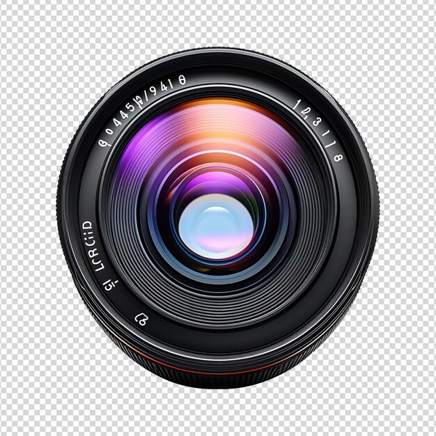 PSD camera lens geïsoleerd