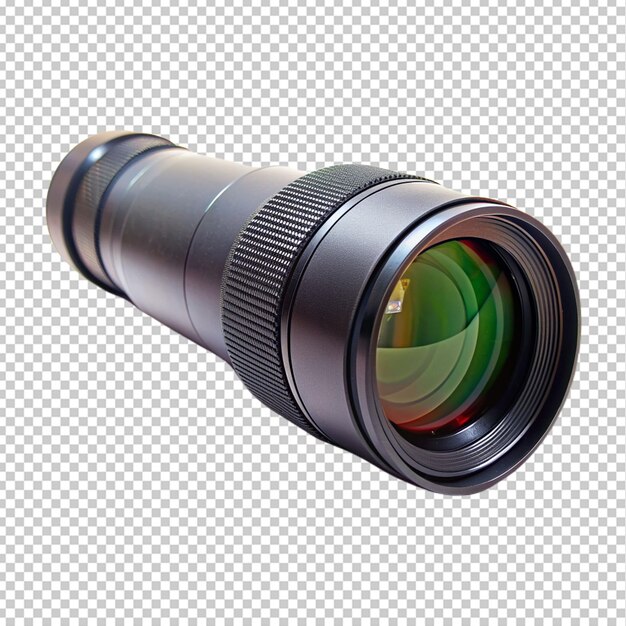 Camera lens object on transparent background