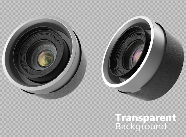 camera lens op doorzichtige achtergrond