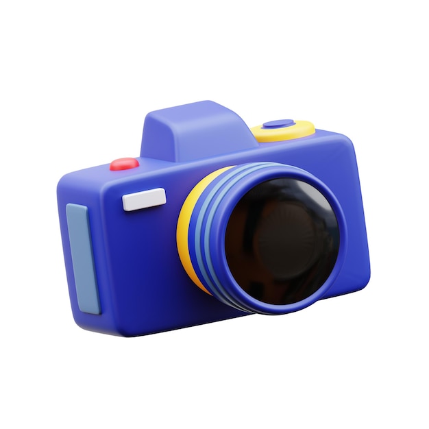 Camera mirrorless 3d icon illustration