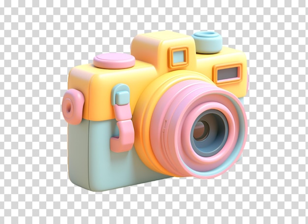 Camera op geïsoleerd op transparante png achtergrond