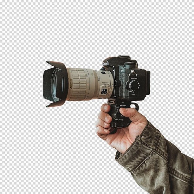 PSD camera or press camera isolated on transparent background