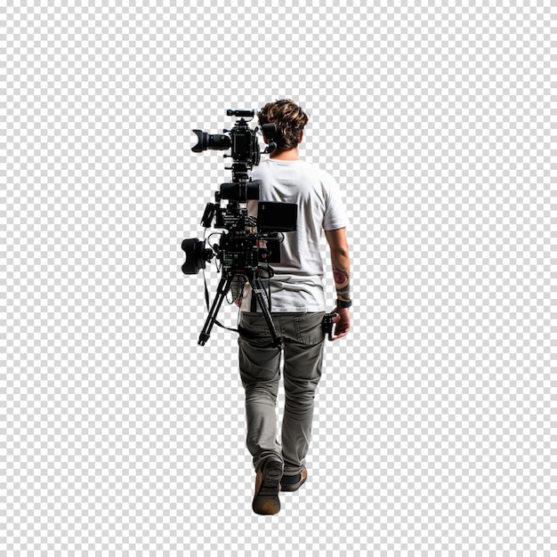 PSD camera or press camera isolated on transparent background