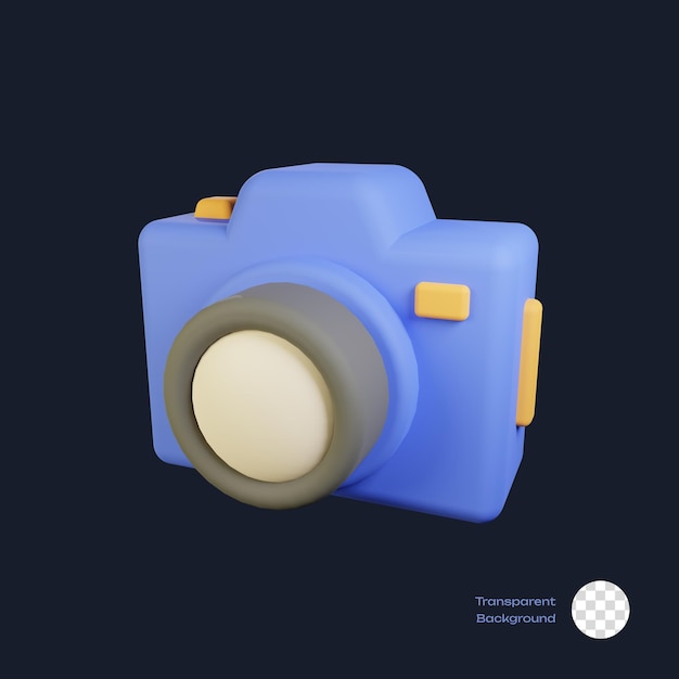 PSD camera travel 3d icon