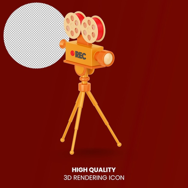 Camera with a tripod