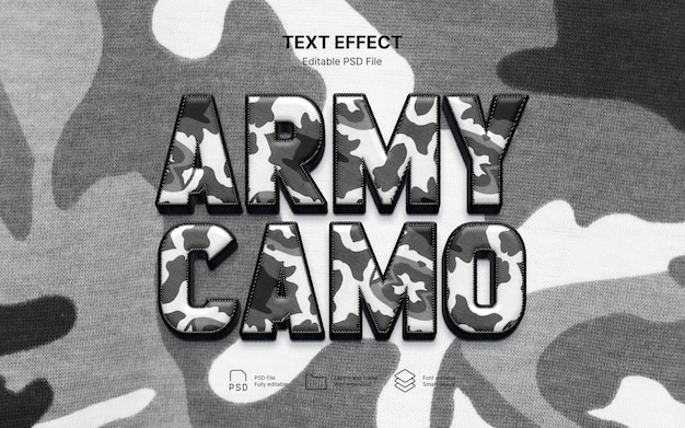 Camouflage   text effect