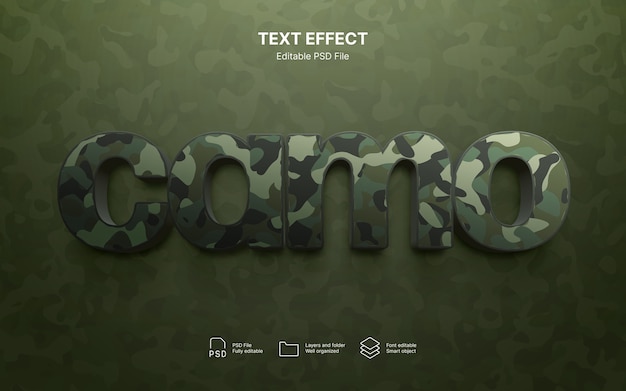 Camouflage   text effect