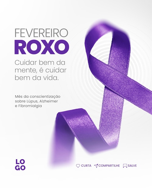 Campanha fevereiro roxo в социальных сетях фиолетовая февральская кампания в социальных сетях