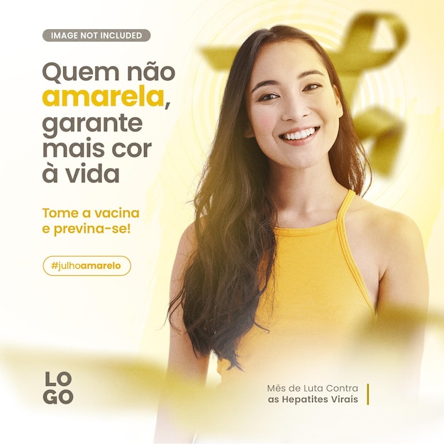 Campanha julho amarelo mes de luta contra come hepatites virais