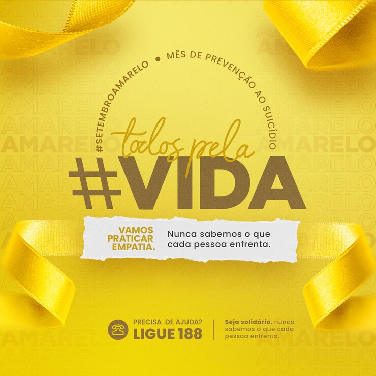 PSD campanha setembro amarelo brasil yellow september brazil