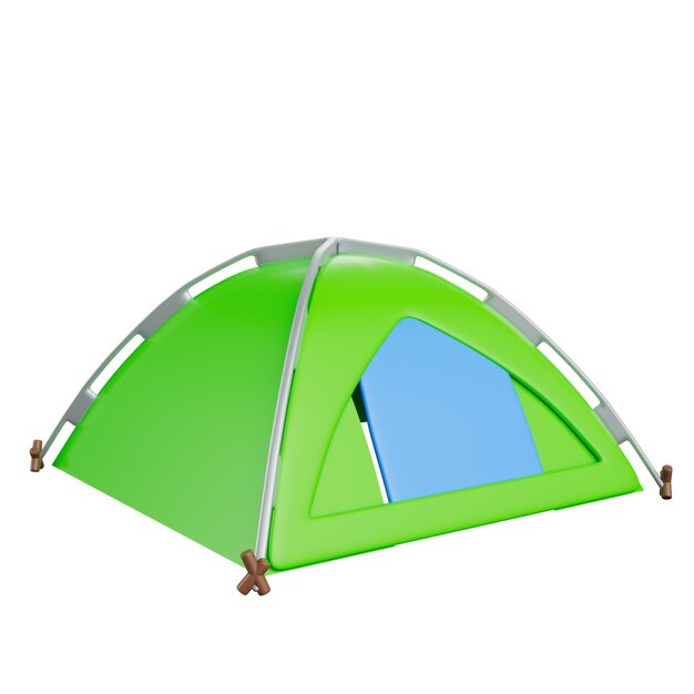 PSD camping 3d-illustratie