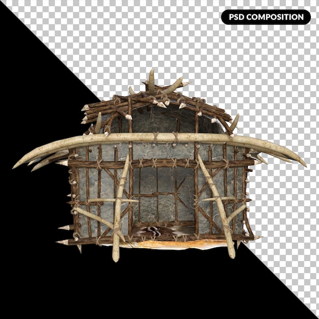 camping asset material 3d render premium psd