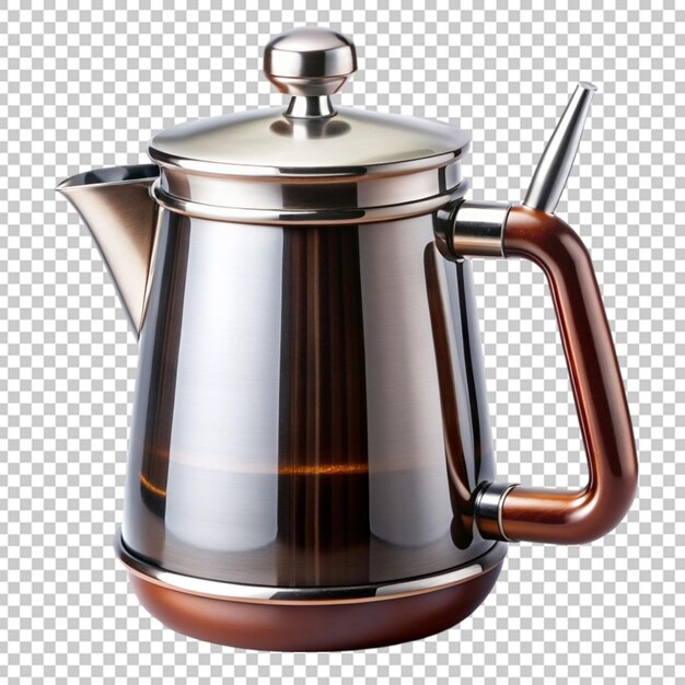 PSD camping coffee pot isolated on transparent background