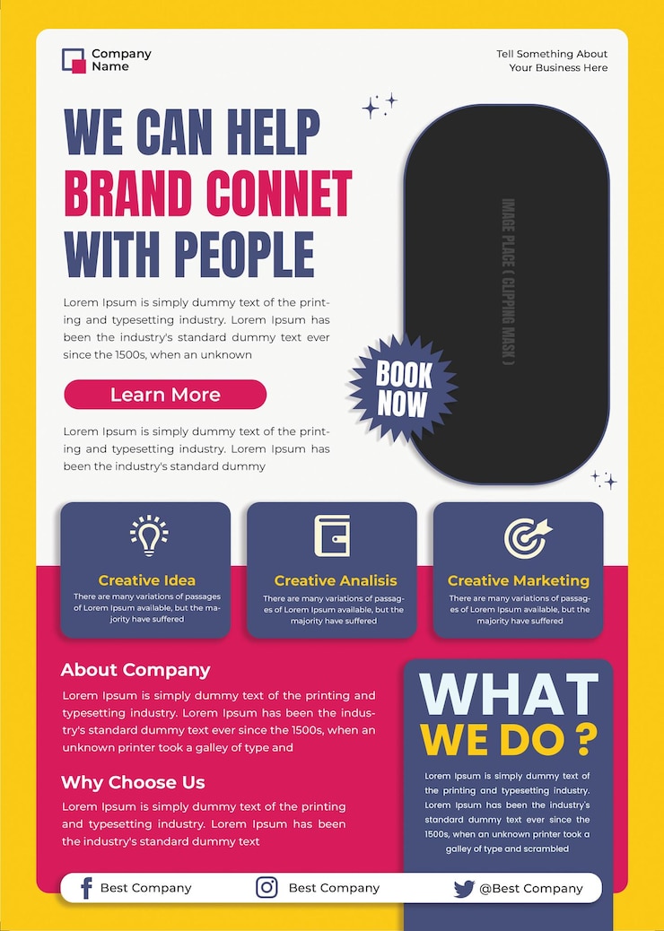 PSD can help brand flyer