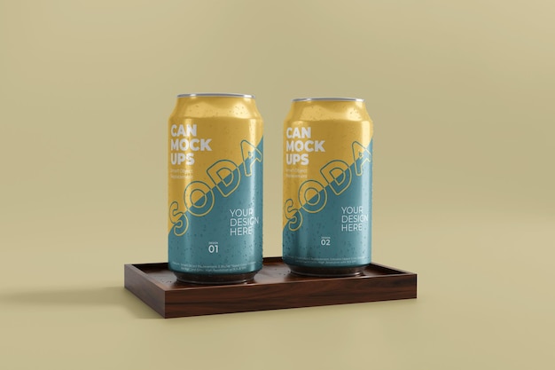 Can mockup3d realistic can mockup