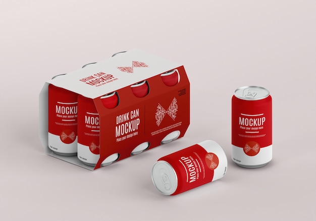 Can packaging design mockup