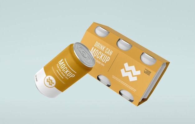 Can packaging design mockup