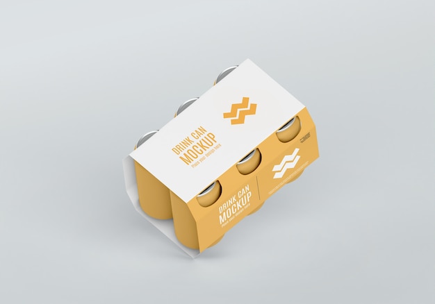 PSD can packaging design mockup