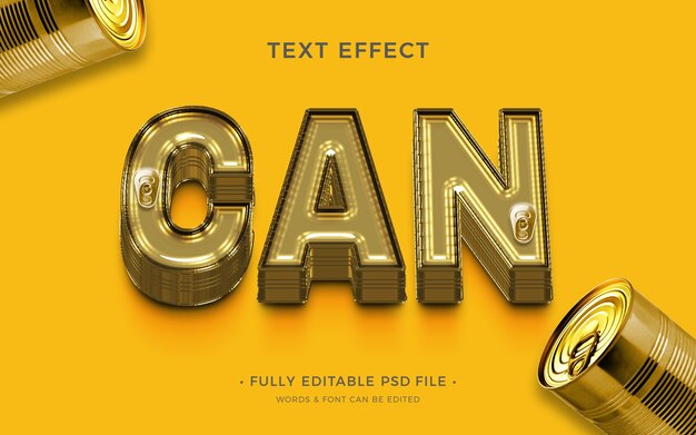 Can text effect