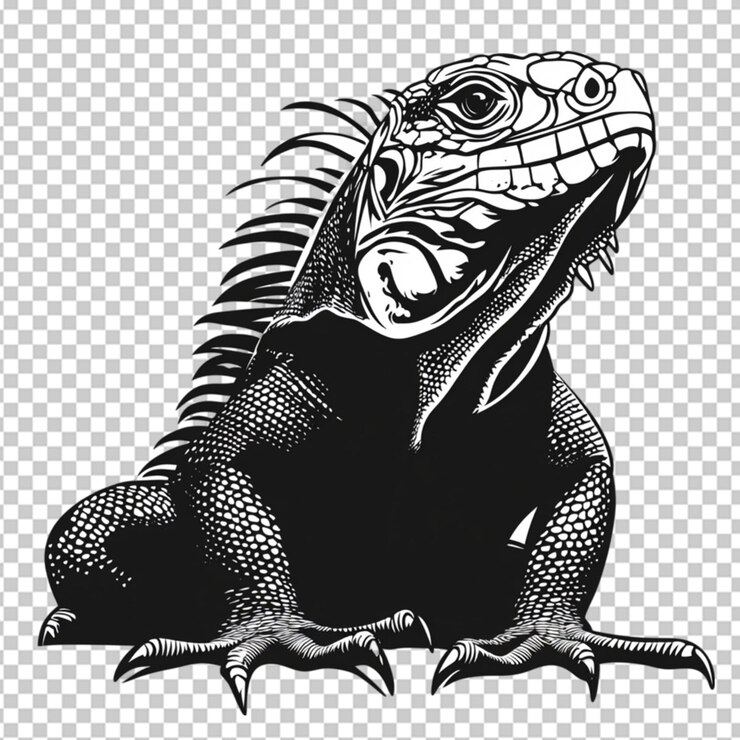 PSD can you depict specifically an anegada iguana