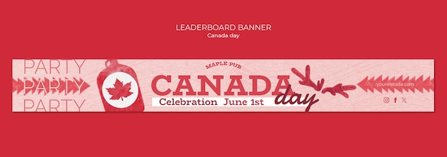 PSD canada day template design