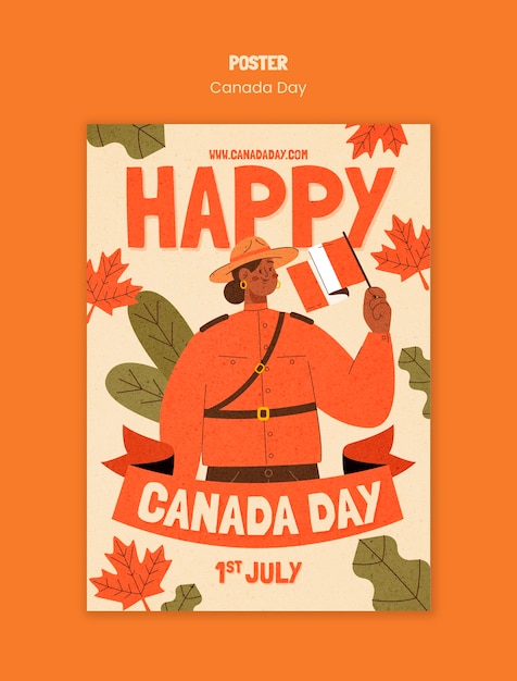 PSD canada day template design