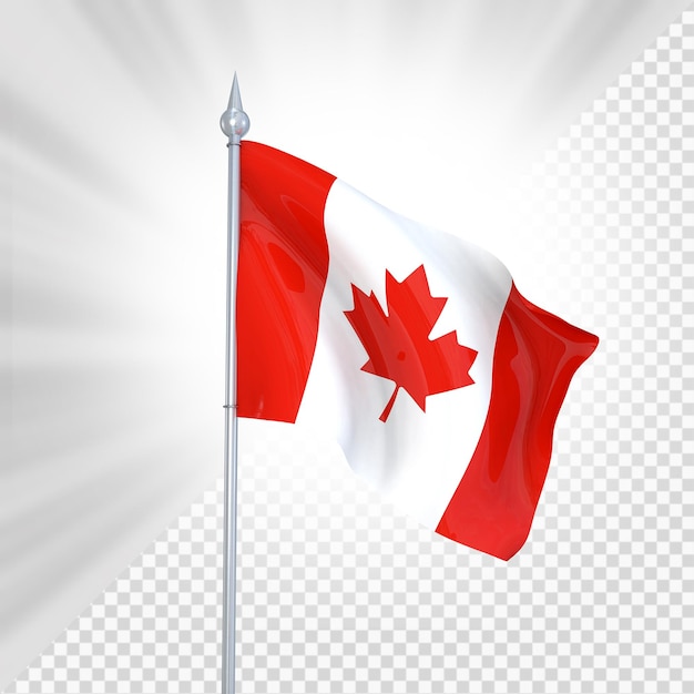 PSD canada flag 3d render