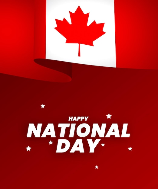 Canada vlag element ontwerp nationale onafhankelijkheidsdag banner lint psd