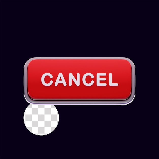 cancel red button click call to action