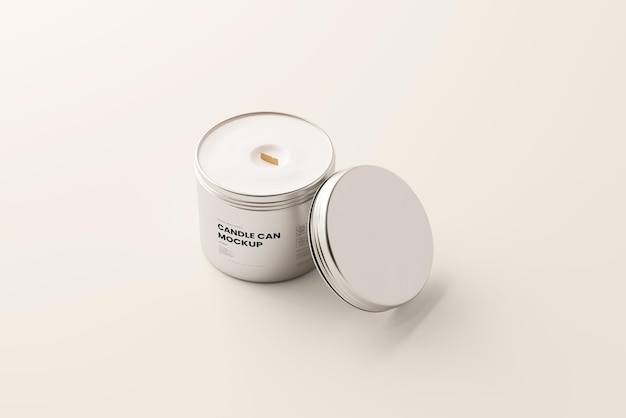 PSD candle can mockups