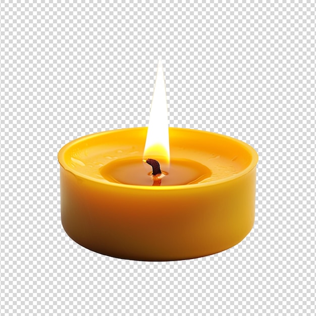 PSD candle cutout isolated