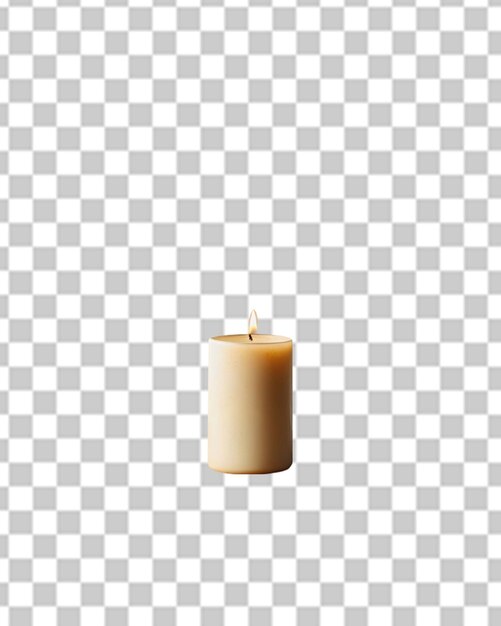 PSD candle isolated on transparent background