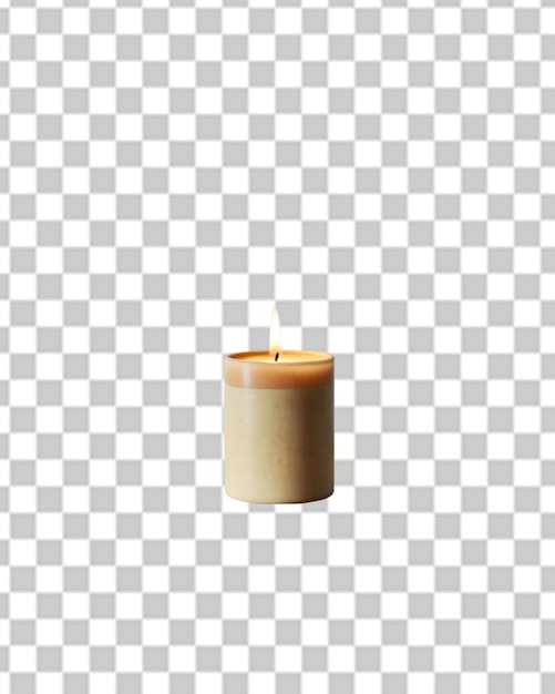 PSD candle isolated on transparent background