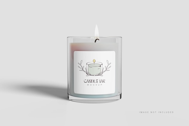 candle jar mockup