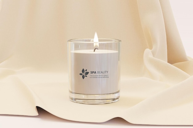 PSD candle mockup