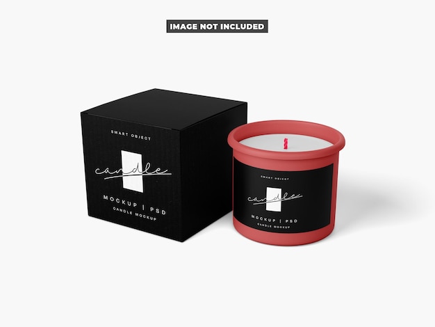 PSD candle mockup