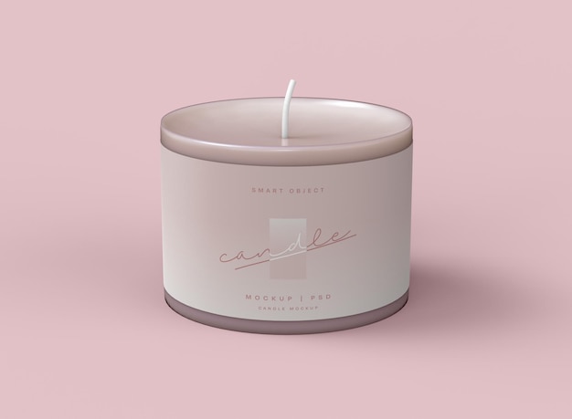 PSD candle mockup