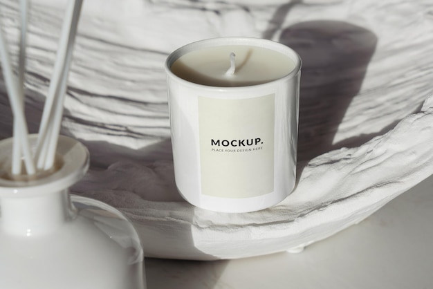 PSD candle mockup